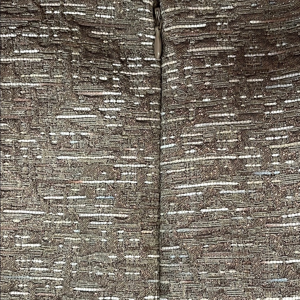 Michael Kors Shimmer Glam Metallic Brown Pencil Mini Skirt - size 8 - Picture 6 of 11